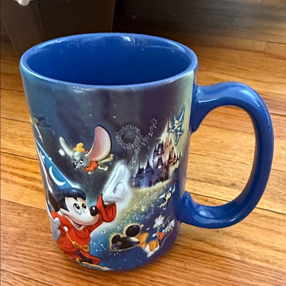 2006 Disney Parks Blue Mug Featuring‎ Mickey and Friends
